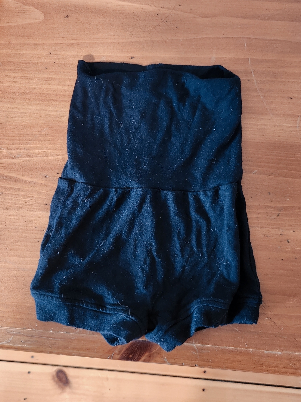 kate quinn 3-6 Month Bamboo Black High Waistband Shorts